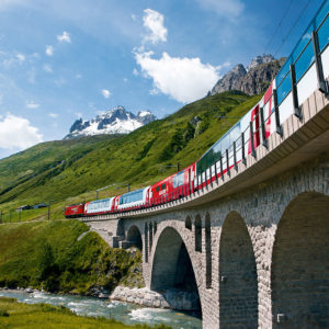 Switzerland. get natural.
The Glacier Express near Hospental in the Urseren valley, Canton Uri, Central Switzerland. 

Schweiz. ganz natuerlich.
Der Glacier Express bei Hospental im Urserental, Kanton Uri, Zentralschweiz. 

Suisse. tout naturellement. 
Le Glacier Express pres de Hospental dans l'Urserental, canton d'Uri, Suisse centrale. 

Copyright by: Switzerland Tourism  
By-Line: swiss-image.ch / Christof Sonderegger